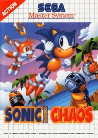 Sonic Chaos PAL Sega Master System PAL box art